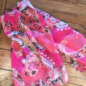 flower printed scarf